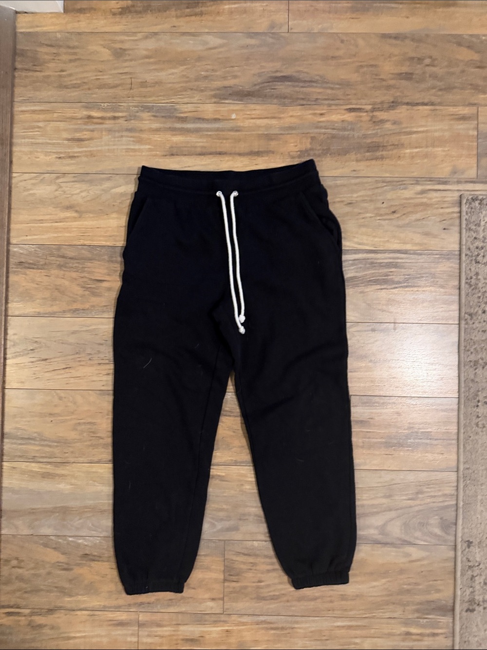 wild fable Black Track Joggers with White Drawstring